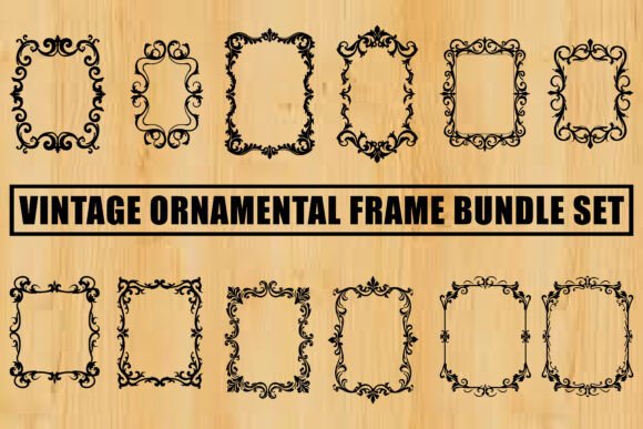 Baroque Victorian Frame Clipart: Graphics with a Touch of Elegance