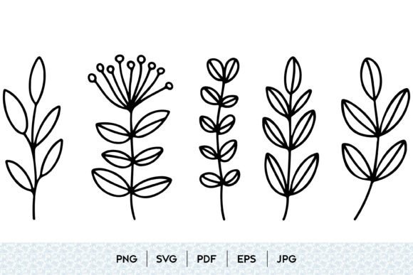 Botanical Leaf SVG Bundle: Premium Graphics & Illustrations