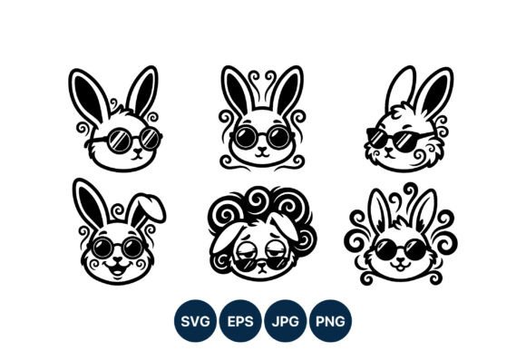 Cool Rabbit Graphics: Stylish Illustrations for Brands