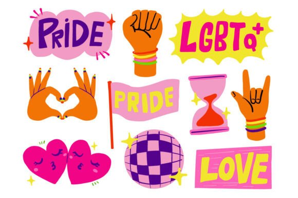 Cute LGBT Pride Graphics and Illustrations Review