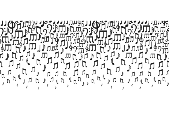 Falling Music Notes Background: Graphics and Illustrations for Creative Projects