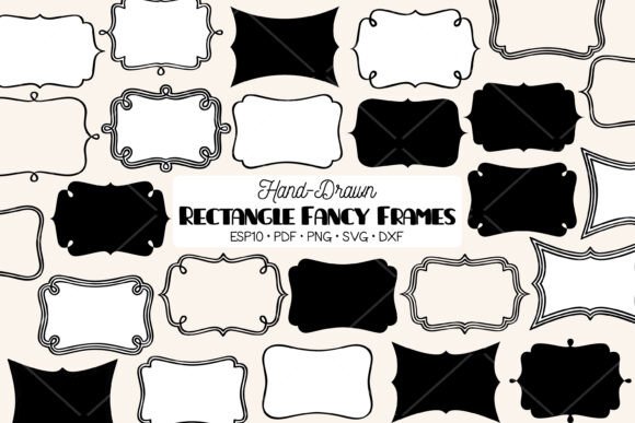 Fancy Rectangular Frames: Premium Graphics & Illustrations