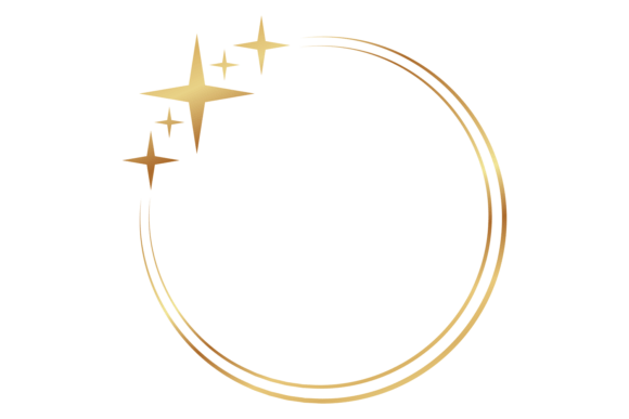 Golden Star Border Graphics for Blog Illustrations