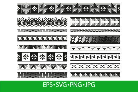 Greek Ornaments. Geometric Seamless Graphics