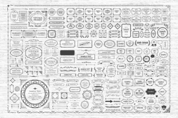 Hand Drawn Frames & Banners: Essential Graphics