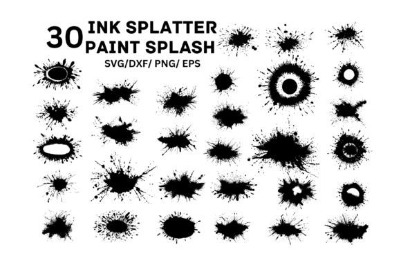 Ink Splatter Svg: Bold Graphics & Illustrations