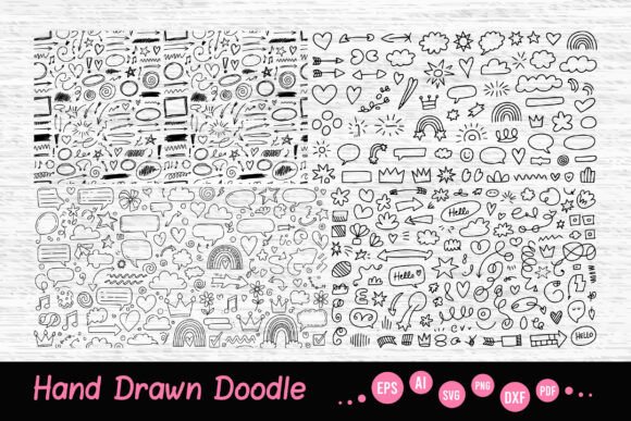 Mega SVG Doodle Set: Graphics & Illustrations