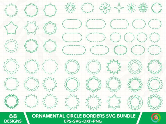 Ornamental Circle Borders: Premium Graphics & Illustrations