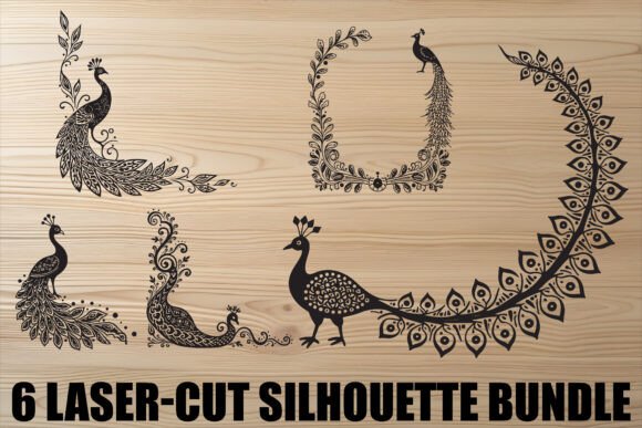 Peacock Graphics: Elegant Illustrations for Design