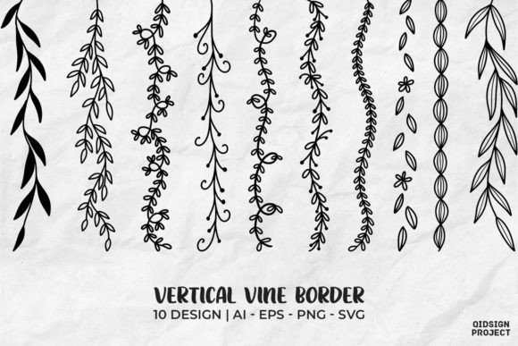 Review: 10 Vertical Vine Border Graphics & Illustrations