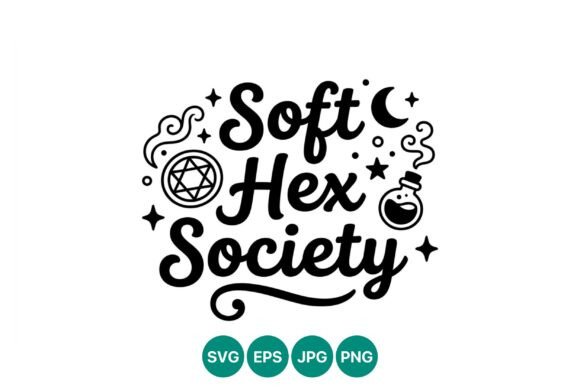Soft Hex Society Magic Vector: Graphics & Illustrations