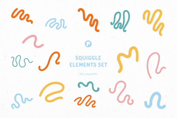Squiggle Elements Set: Graphics and Illustrations for Creative Design