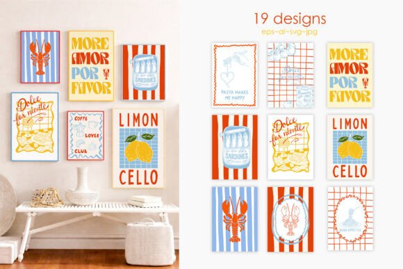 Whimsy Italian Journey Designs: Graphics & Illustrations