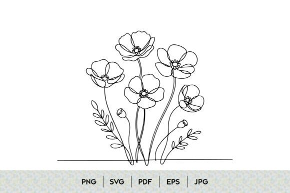 Wildflower Bouquet Line Art Design: A Pro Review